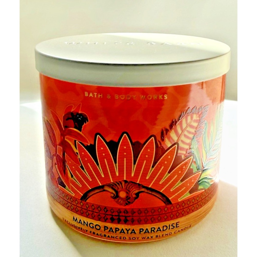 Bath & Body Works 3-Wick Candle Coconut Mango Papaya Paradise 14.5 oz